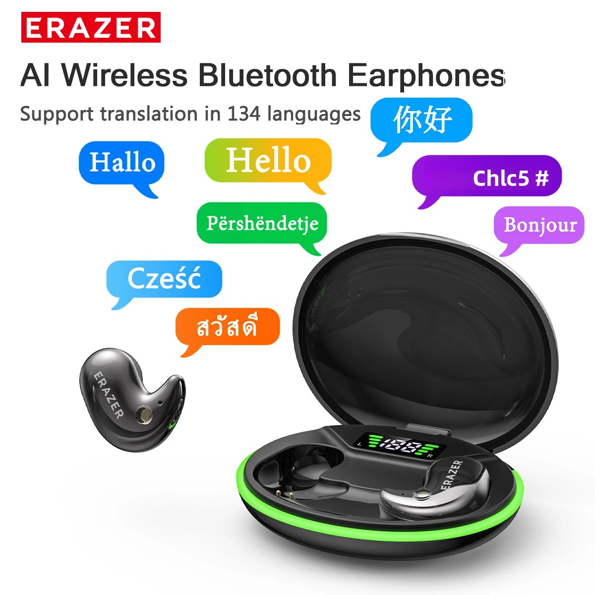 Home Cinema Wireless - EARZER XF58 In-Ear Bluetooth Hoofdtelefoon Met